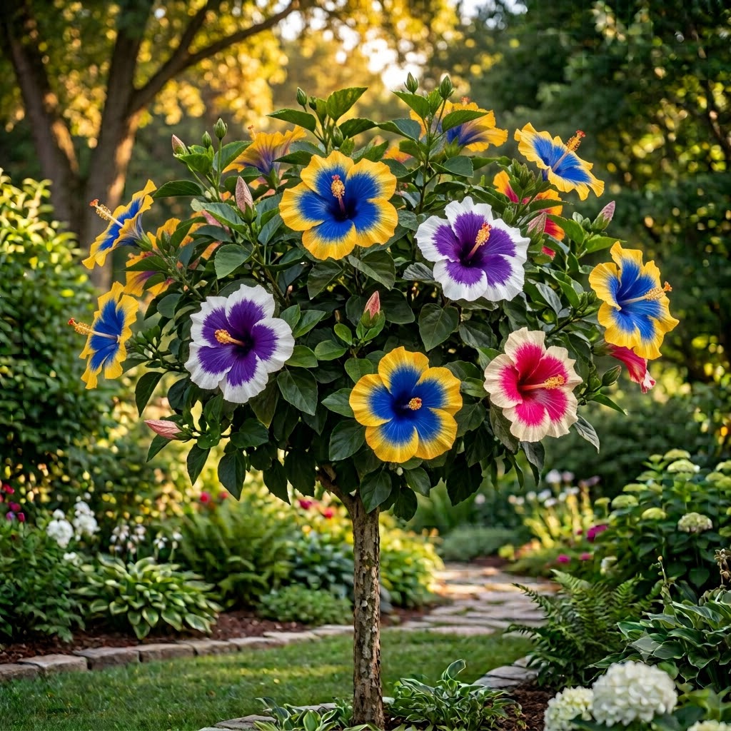 Hibiscus Pomisor Tropical Electric - Rosa Sinensis