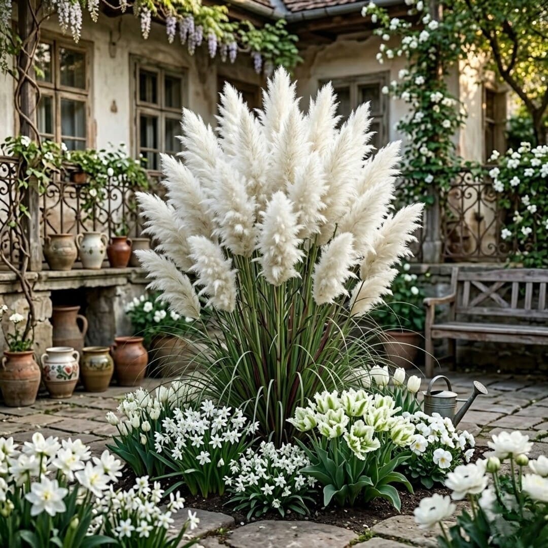 Iarba de Pampas Alba - Cortaderia Selloana Hybrida