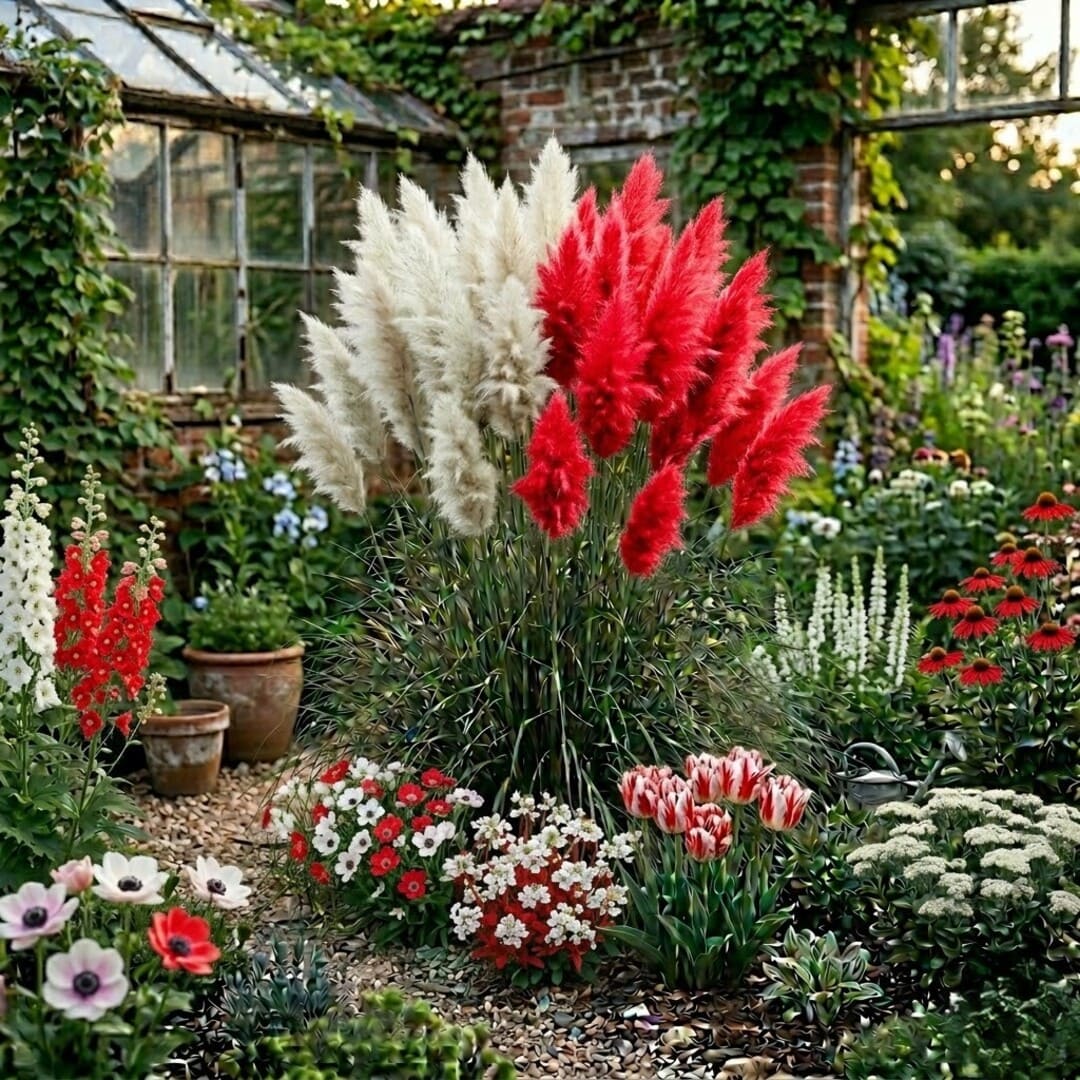 Iarba de Pampas Bicolora - Cortaderia Selloana Hybrida