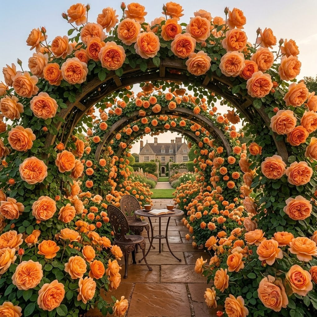 Trandafiri Cataratori "Apricot" - Trandafir Portocaliu