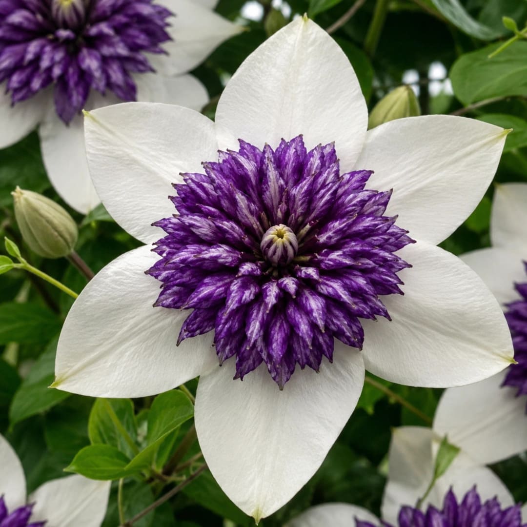 Clematis la Ghiveci Florida Sieboldi