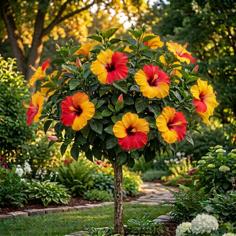 Hibiscus Pomisor Half Sun - Rosa Sinensis