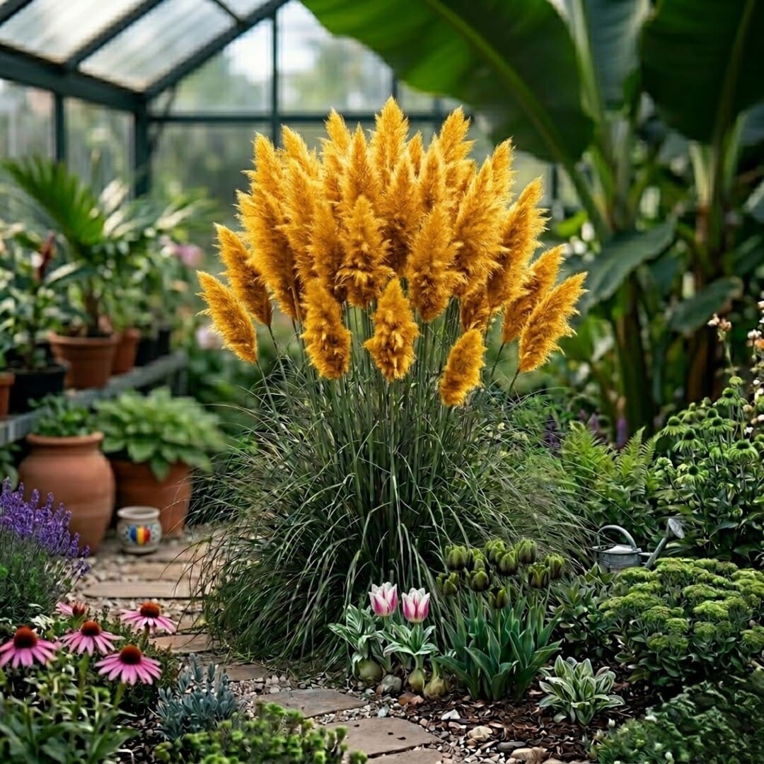 Iarba de Pampas Galbena - Cortaderia Selloana Hybrida