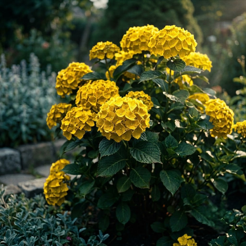 Hortensia Macrophylla Galbena - Hortensie de Umbra