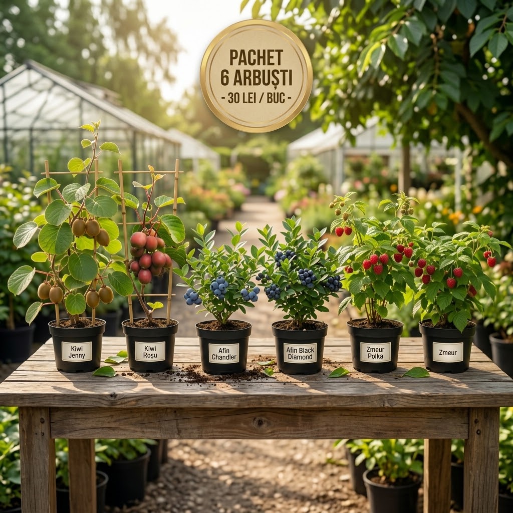 Pachet Promotional Arbusti Fructiferi 6 Soiuri